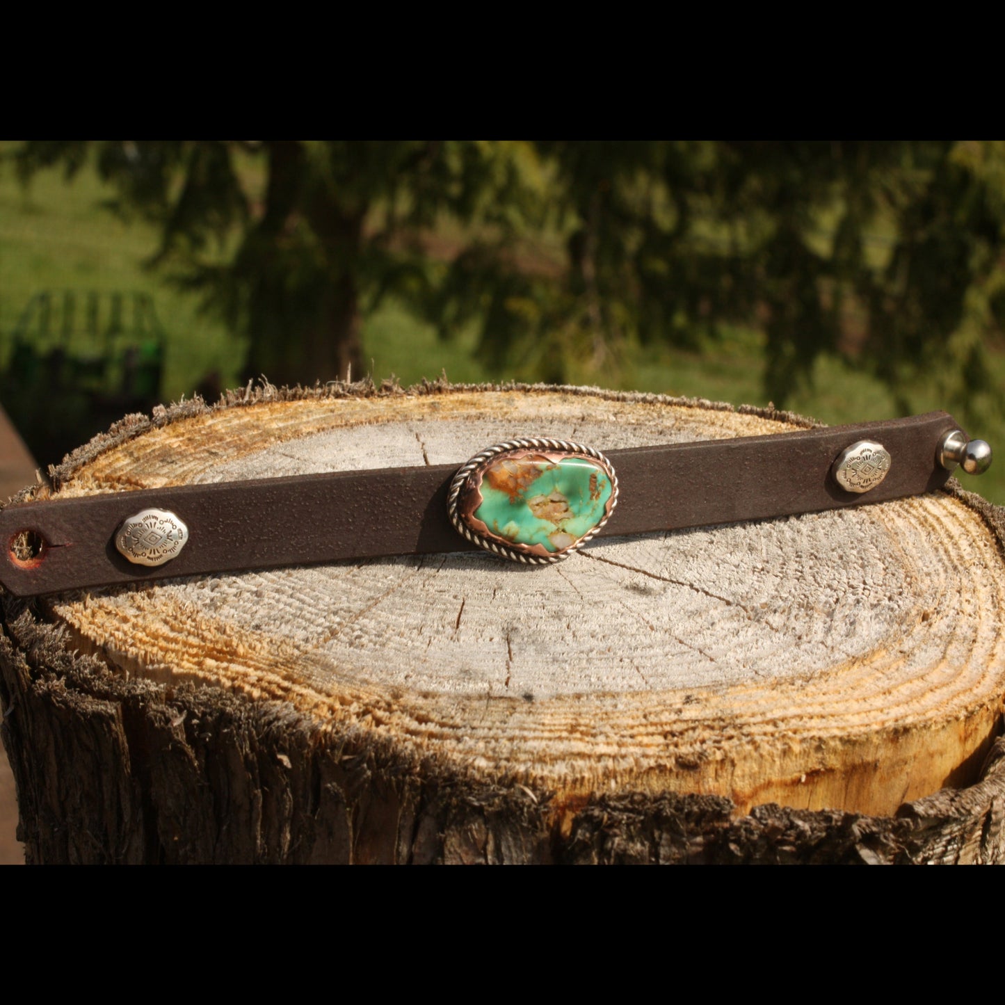Lone Eagle Variscite and Leather