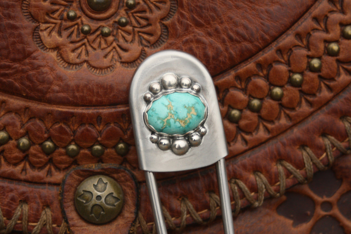 Turquoise Jumbo Safety Pin