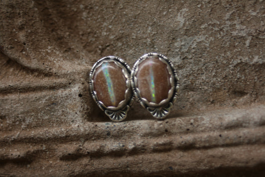 Boulder Opal stud earrings