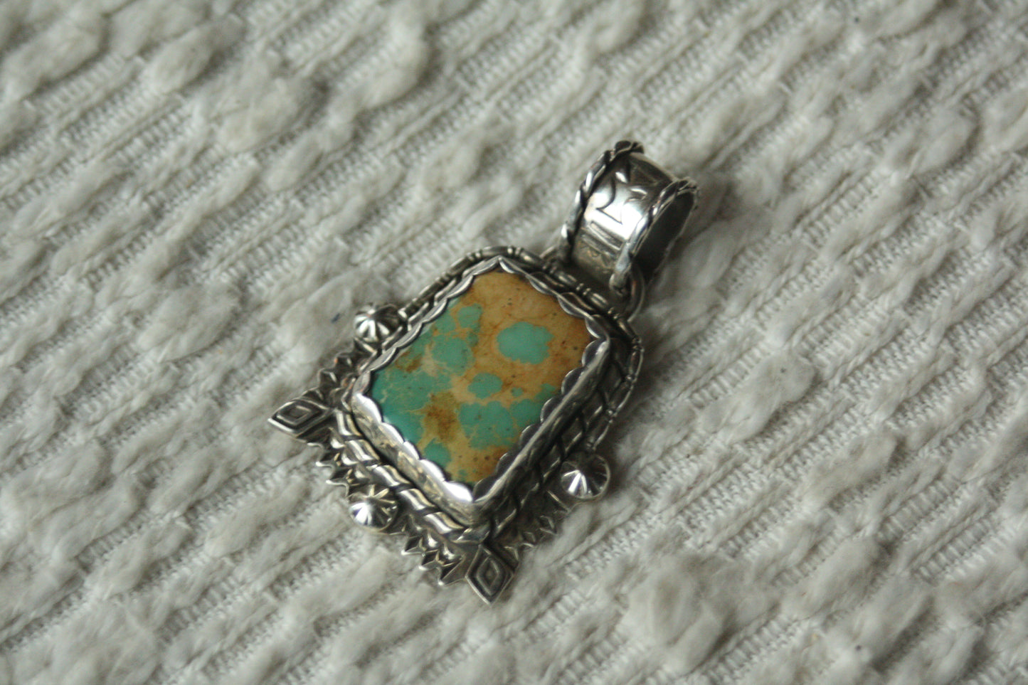 Stamped Royston Pendant