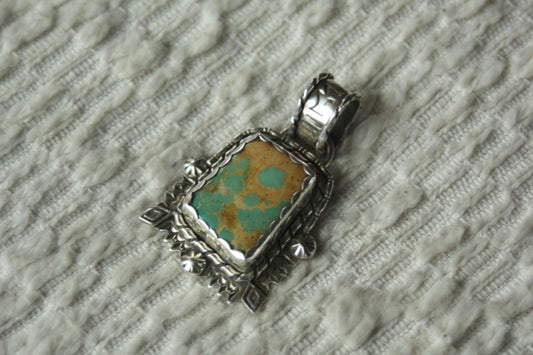 Stamped Royston Pendant