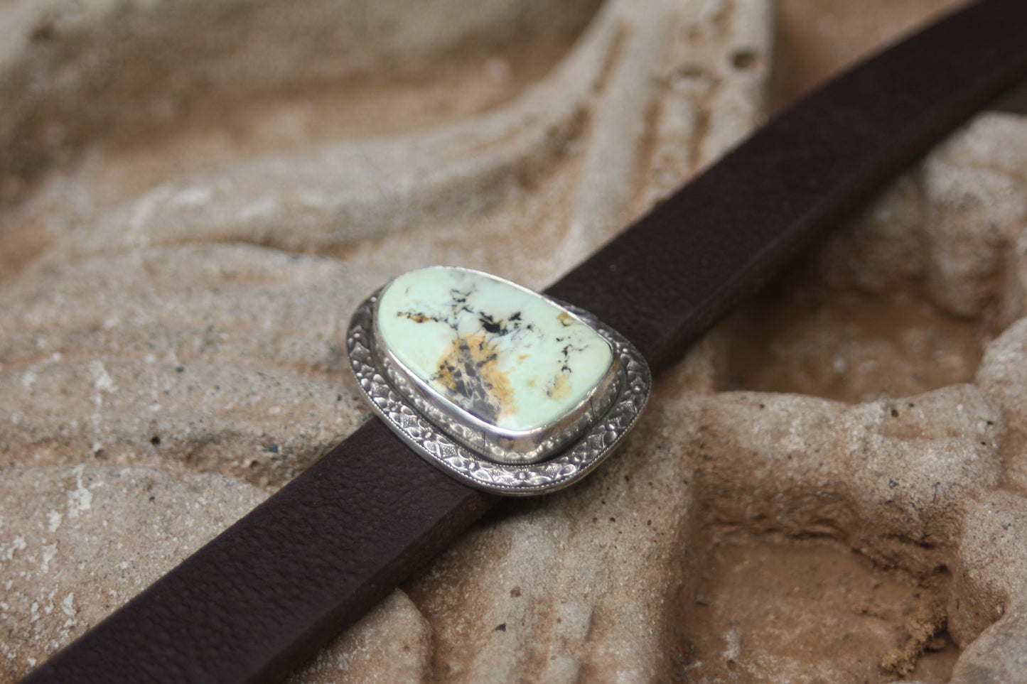 Lone Eagle Variscite and Leather