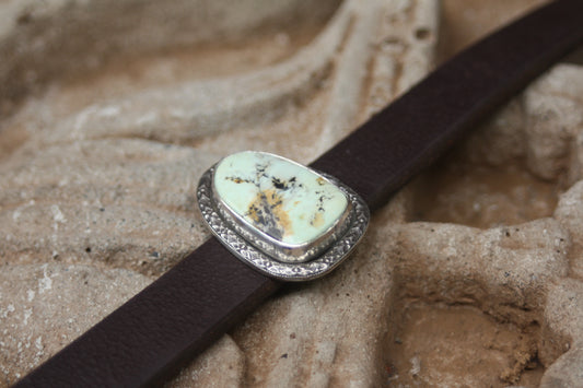 Lone Eagle Variscite and Leather