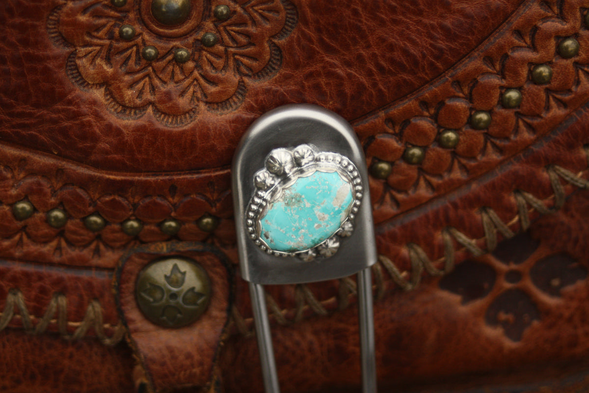 Turquoise Jumbo Safety Pin