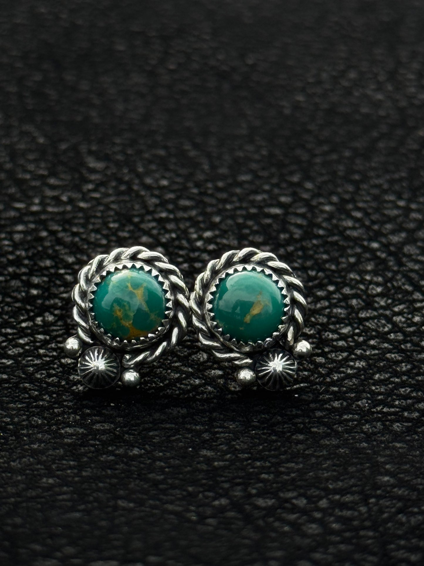 Kingman Turquoise Studs