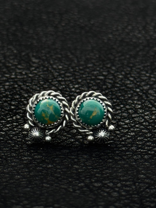 Kingman Turquoise Studs