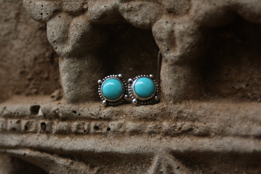 Kingman turquoise stud earrings