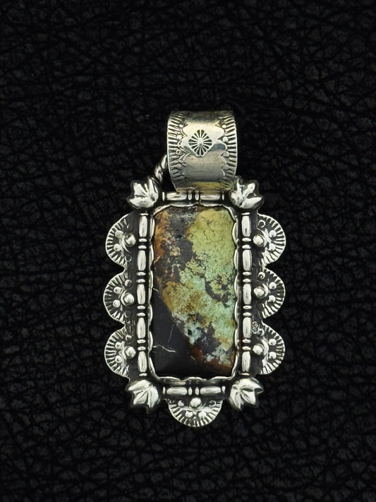 Blackjack Turquoise Bar Pendant